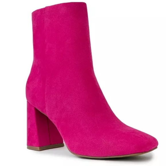 NWT Women's Element Square Toe Dress Booties fuchsia - Picture 6 of 7